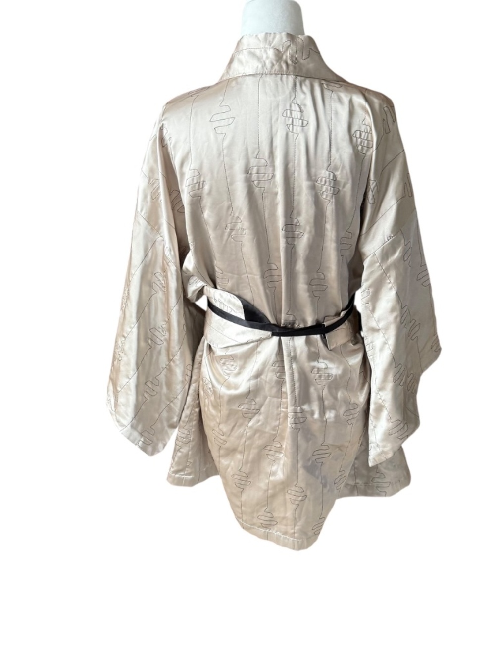 NWT Vintage Victoria Secret Kimono style Robe belted embroidered 90s 00s OS - Picture 5 of 15